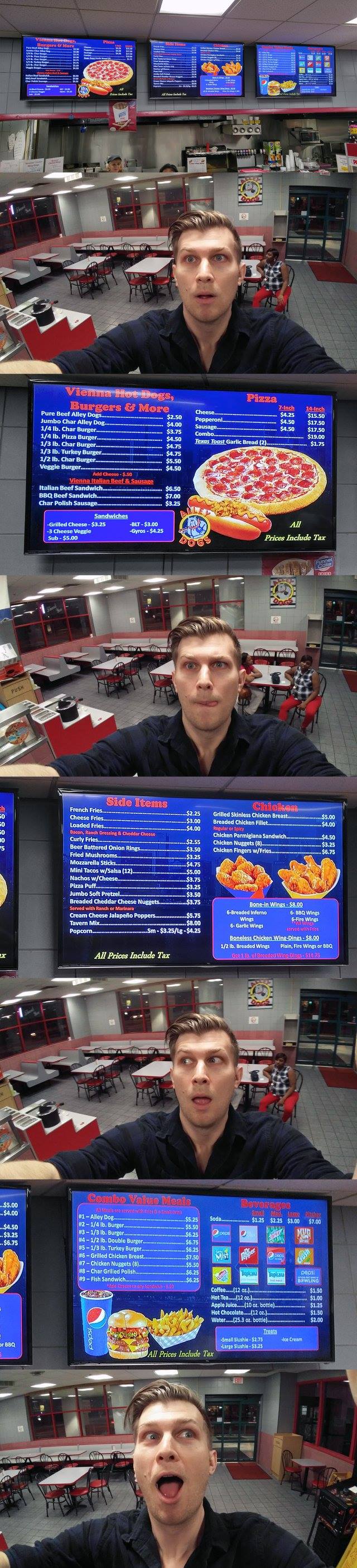Epic Bowling Pizza Selfie
